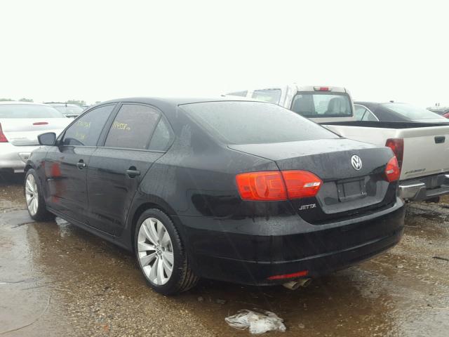 3VW2K7AJ5CM321338 - 2012 VOLKSWAGEN JETTA BASE 黑色 照片 3