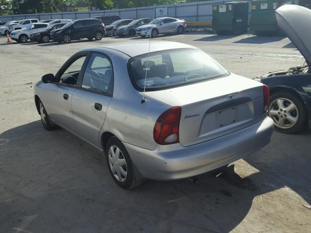 KLATA52641B660063 - 2001 DAEWOO LANOS S GRAY photo 3