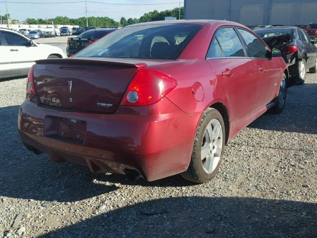 1G2ZM577994202096 - 2009 PONTIAC G6 GXP RED photo 4