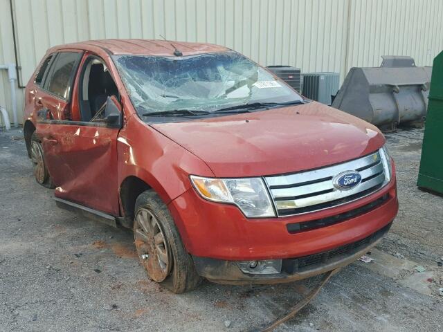 2FMDK38C88BA82951 - 2008 FORD EDGE SEL ORANGE photo 1