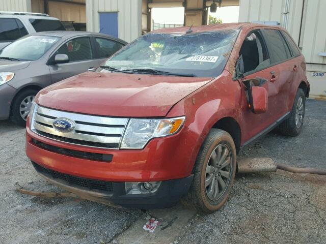 2FMDK38C88BA82951 - 2008 FORD EDGE SEL ORANGE photo 2