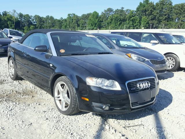 WAUDF48HX7K027607 - 2007 AUDI A4 2.0T CA BLACK photo 1