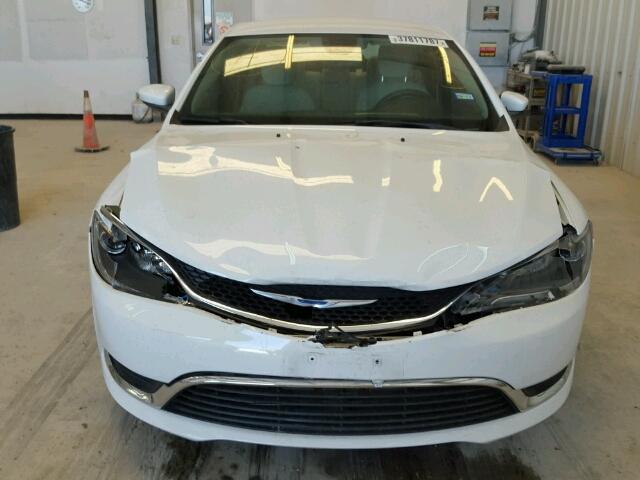 1C3CCCAB3FN602333 - 2015 CHRYSLER 200 LIMITE WHITE photo 9