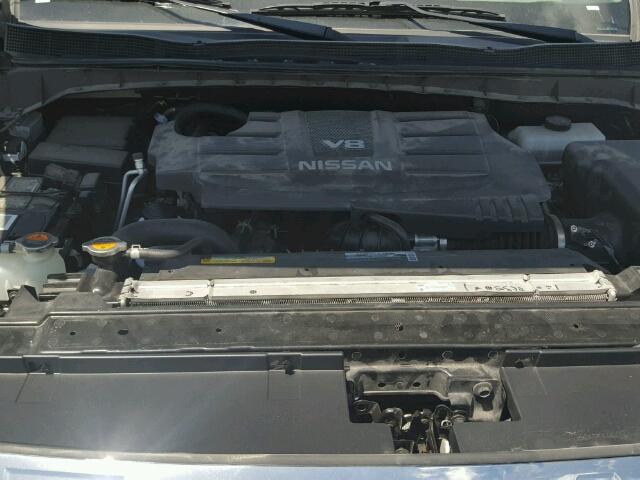 1N6AA1EJ9HN513770 - 2017 NISSAN TITAN S GRAY photo 7