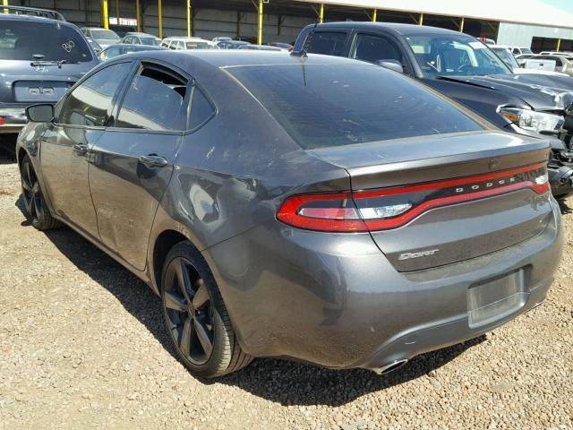 1C3CDFBB2GD644254 - 2016 DODGE DART SXT GRAY photo 3