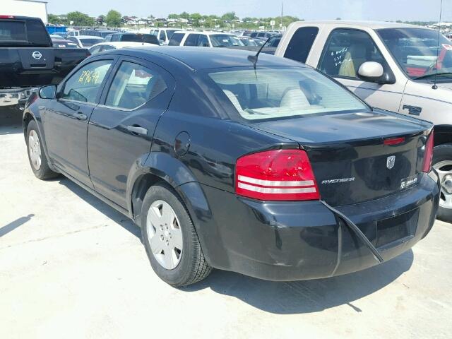 1B3LC46J78N183831 - 2008 DODGE AVENGER SE BLACK photo 3