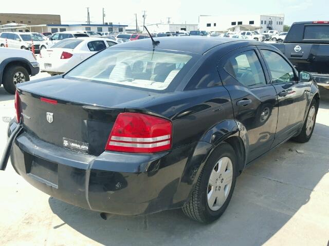 1B3LC46J78N183831 - 2008 DODGE AVENGER SE BLACK photo 4