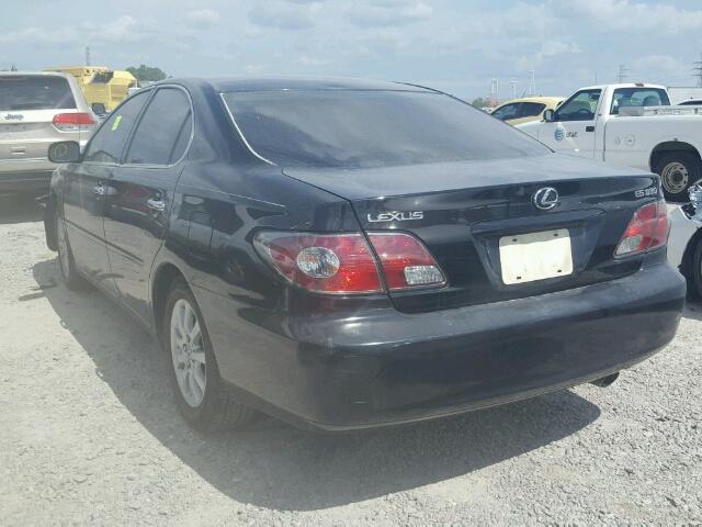 JTHBA30G745020922 - 2004 LEXUS ES 330 BLACK photo 3