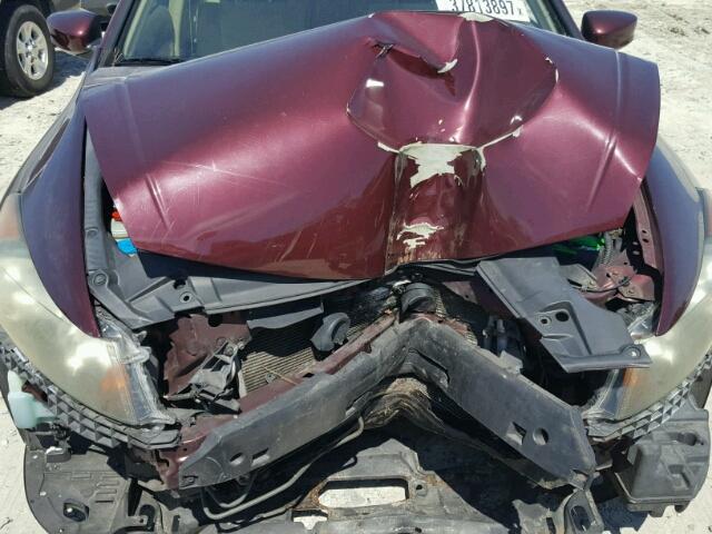 1HGCP26319A151511 - 2009 HONDA ACCORD LX MAROON photo 7