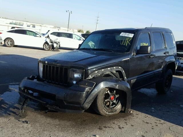 1C4PJLAK3CW194103 - 2012 JEEP LIBERTY SP BLACK photo 2