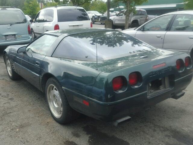 1G1YY22PXR5102075 - 1994 CHEVROLET CORVETTE GREEN photo 3