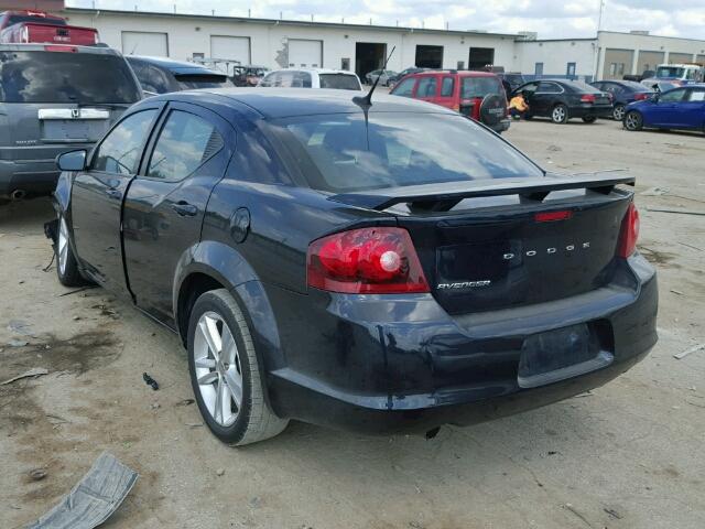 1B3BD1FG9BN535133 - 2011 DODGE AVENGER MA BLACK photo 3