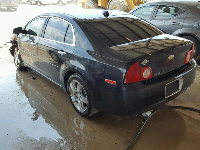 1G1ZC5E01CF201324 - 2012 CHEVROLET MALIBU 1LT შავი ფოტო 3