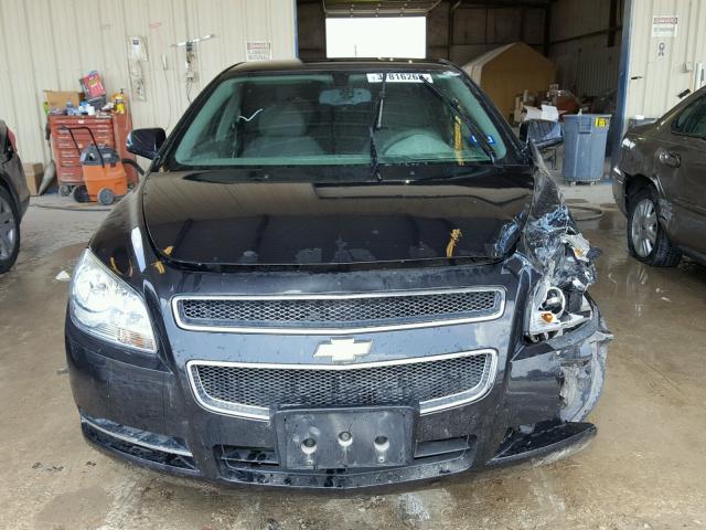 1G1ZC5E01CF201324 - 2012 CHEVROLET MALIBU 1LT შავი ფოტო 9