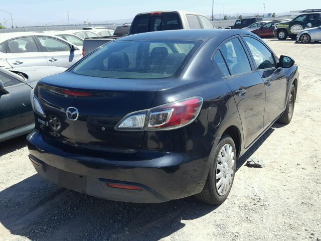 JM1BL1SG7A1341326 - 2010 MAZDA 3 I BLACK photo 4