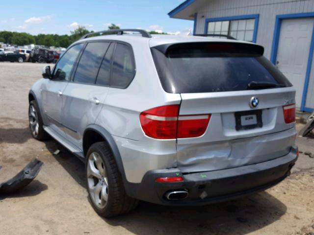 5UXFE83559L169801 - 2009 BMW X5 XDRIVE4 SILVER photo 3