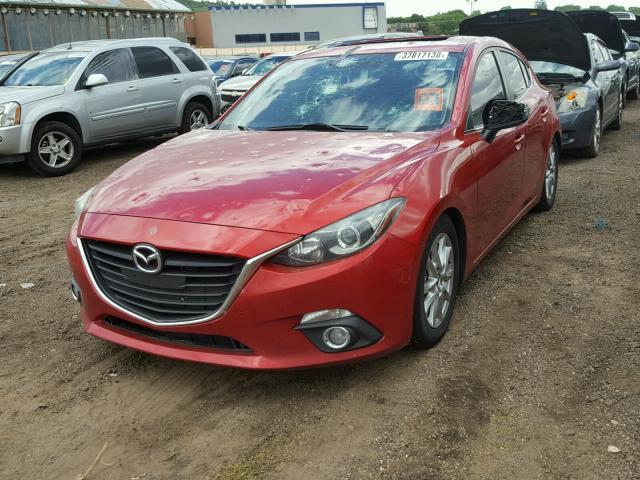 JM1BM1M77E1215628 - 2014 MAZDA 3 GRAND TO RED photo 2