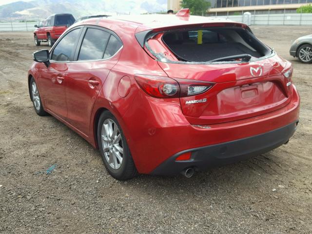 JM1BM1M77E1215628 - 2014 MAZDA 3 GRAND TO RED photo 3