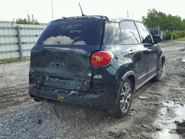 ZFBCFADH4EZ008268 - 2014 FIAT 500L TREKK GREEN photo 4