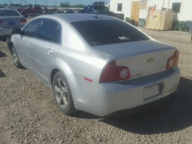 1G1ZC5EU9BF111937 - 2011 CHEVROLET MALIBU 1LT SILVER photo 3
