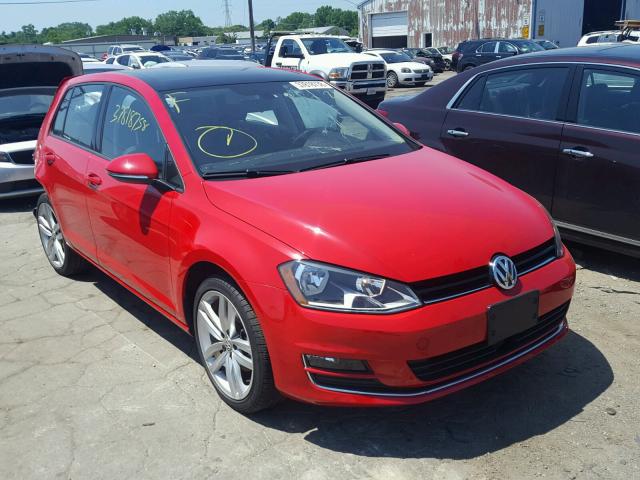 3VW217AU7HM017643 - 2017 VOLKSWAGEN GOLF S RED photo 1