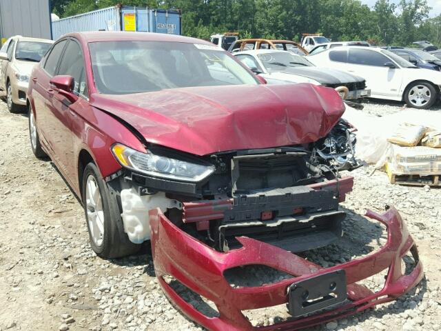 3FA6P0H78ER171647 - 2014 FORD FUSION SE RED photo 1