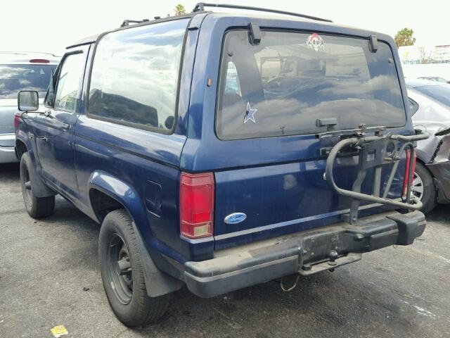 1FMCU14T4JUA53897 - 1988 FORD BRONCO II BLUE photo 3