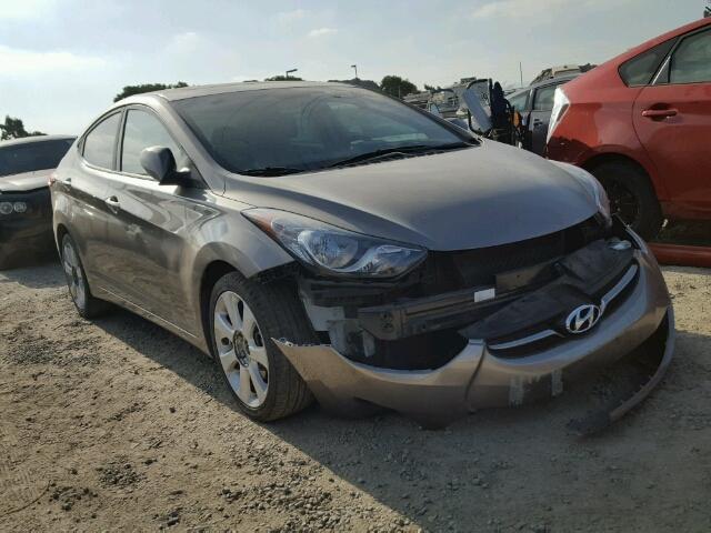 5NPDH4AE3DH342420 - 2013 HYUNDAI ELANTRA GRAY photo 1