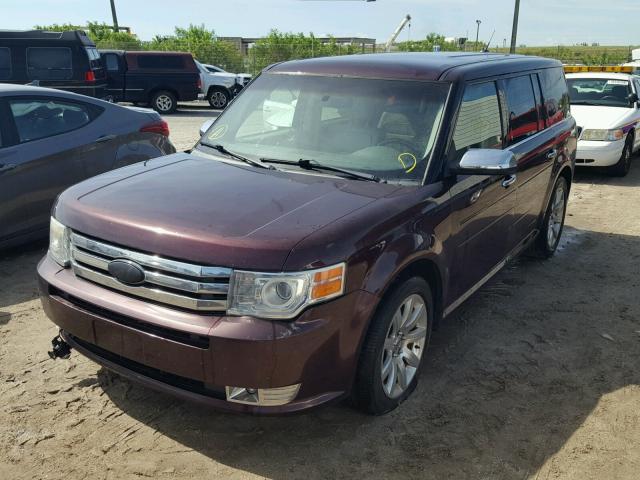 2FMGK5DC3BBD30805 - 2011 FORD FLEX LIMIT BURGUNDY photo 2