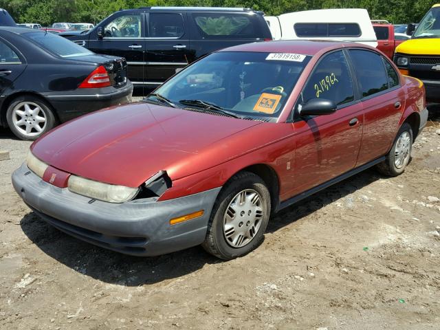 1G8ZH5285XZ224963 - 1999 SATURN SL1 RED photo 2