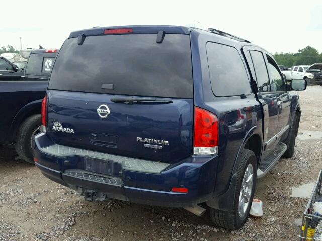 5N1BA0NEXAN607517 - 2010 NISSAN ARMADA PLA BLUE photo 4