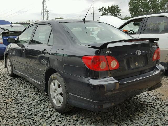 1NXBR30E98Z002292 - 2008 TOYOTA COROLLA BLACK photo 3