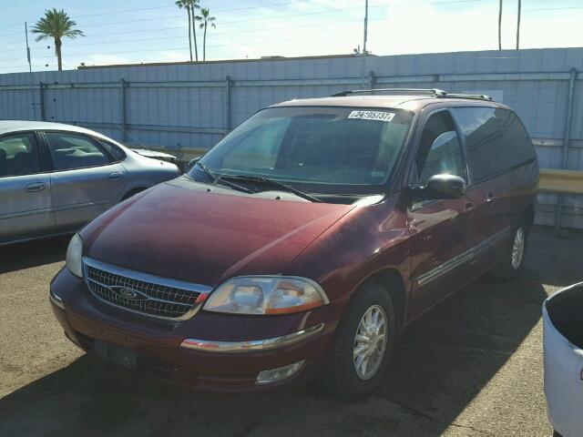 2FMZA5241YBC27916 - 2000 FORD WINDSTAR S BURGUNDY photo 2