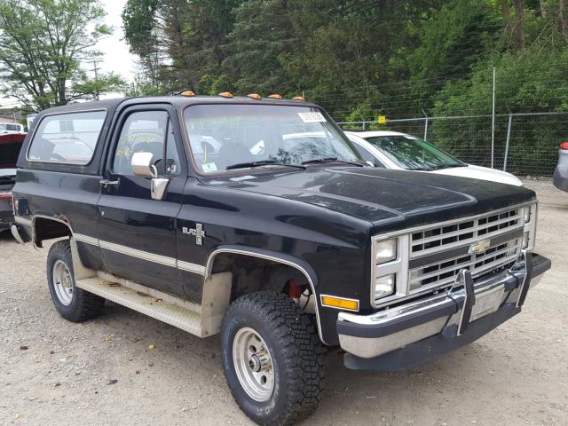 1G8EK18H4GF188698 - 1986 CHEVROLET BLAZER K10 BLACK photo 1