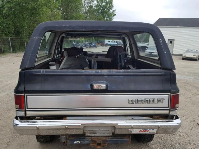 1G8EK18H4GF188698 - 1986 CHEVROLET BLAZER K10 BLACK photo 10