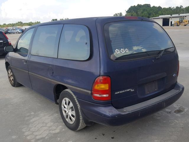 2FMDA5143TBC59867 - 1996 FORD WINDSTAR W BLUE photo 3