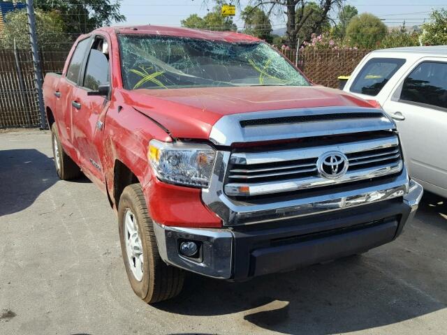 5TFDY5F17HX621195 - 2017 TOYOTA TUNDRA CRE RED photo 1