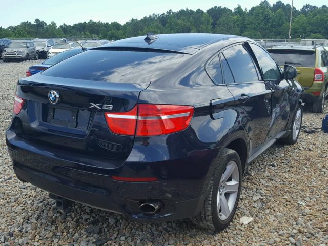 5UXFG2C5XBLX06160 - 2011 BMW X6 XDRIVE3 BLUE photo 4