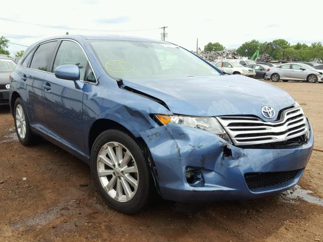 4T3ZA3BBXAU028289 - 2010 TOYOTA VENZA BASE BLUE photo 1