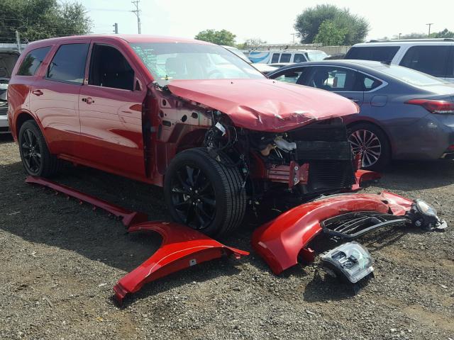 1C4RDHDG6HC774555 - 2017 DODGE DURANGO GT RED photo 1