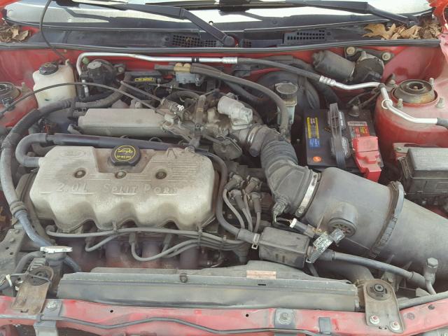 3FAFP13PX1R141783 - 2001 FORD ESCORT RED photo 7