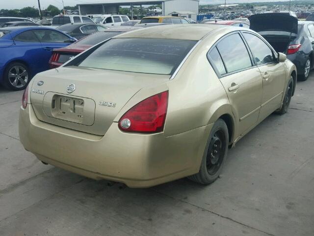 1N4BA41E24C823420 - 2004 NISSAN MAXIMA TAN photo 4