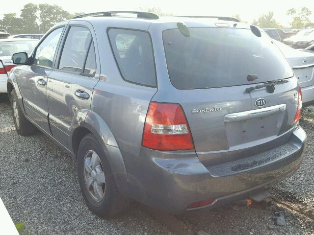 KNDJC736685775003 - 2008 KIA SORENTO EX SILVER photo 3