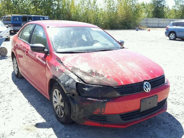 3VW2K7AJ4EM350073 - 2014 VOLKSWAGEN JETTA BASE 红色 照片 1