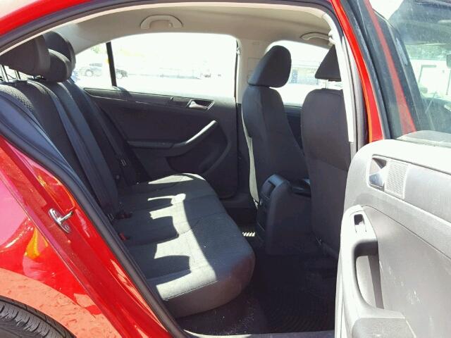 3VW2K7AJ4EM350073 - 2014 VOLKSWAGEN JETTA BASE 红色 照片 6