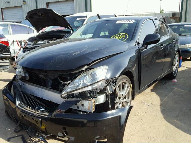 JTHBK262282060383 - 2008 LEXUS IS 250 BLACK photo 2