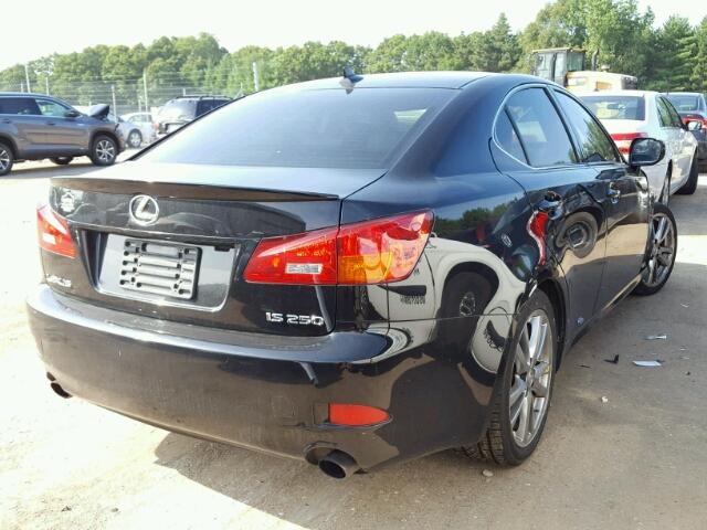 JTHBK262282060383 - 2008 LEXUS IS 250 BLACK photo 4