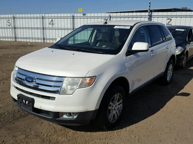 2FMDK48C08BA05318 - 2008 FORD EDGE SEL WHITE photo 2