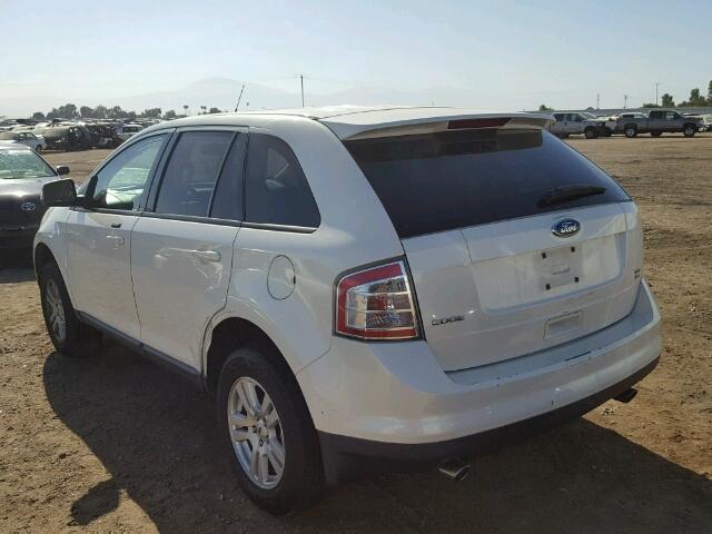 2FMDK48C08BA05318 - 2008 FORD EDGE SEL WHITE photo 3