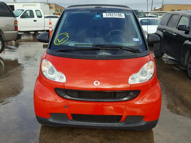 WMEEK31X68K177831 - 2008 SMART FORTWO PAS 橙色 照片 9